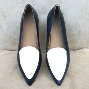 Everlane Black and White Flats